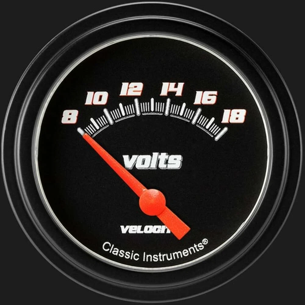 Velocity Black 2 5_8_ Volt Gauge VS230BBLF